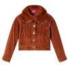 Velvet Jacket - vidaXL - Child - Cognac - 1.5 To 10 Years - Long Sleeves