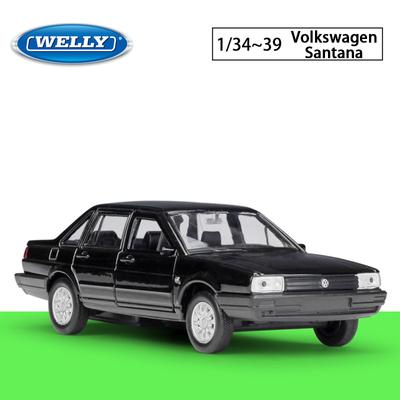 Welly 1:36 Scale Volkswagen SANTANA Alloy Car Model Diecasts Metal Toy Vehicles Car Model High Simulation Collection Childrens Gifts