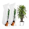 2PCS Winter Protection Bag Against Freeze For Plant Outdoor Cover Winter Garden Plant With Zip Drawstring Breathable 80*100CM