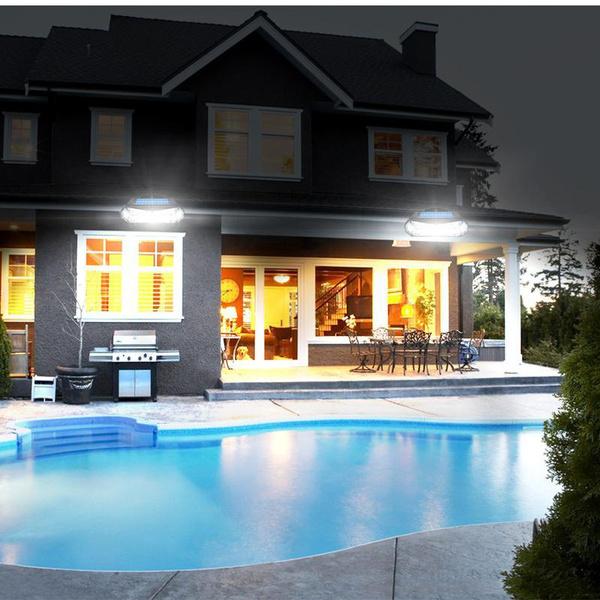 126SMD Outdoor Solar Lights Motion Sensor Security Light with 3 Lighting Modes, 5 Lighting Sides, 270°Wide Angle