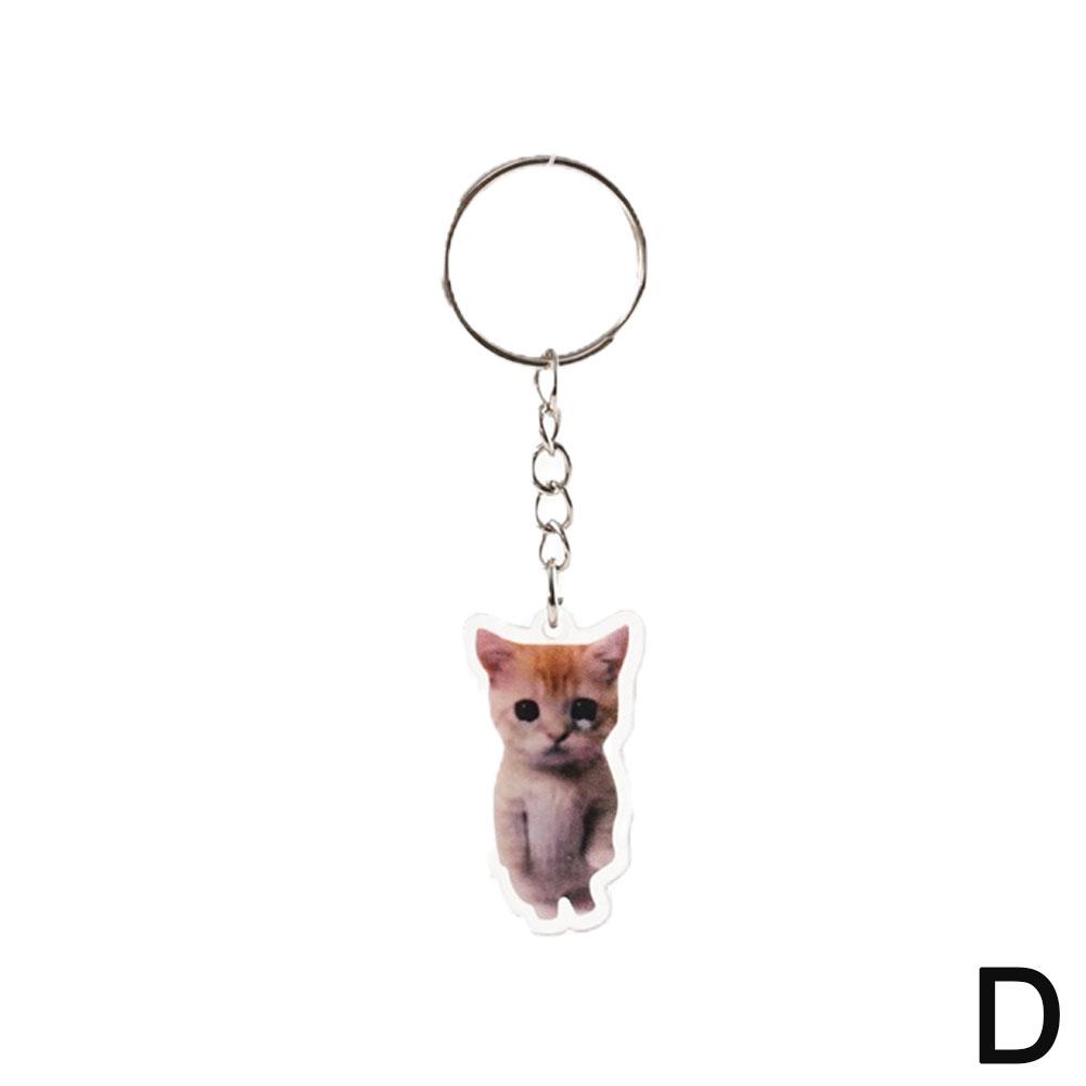 Banana Cat Keychain for Students Funny Pendant Lanyard Decorations Cat Charm Phone Chain Anti-lost Strap Decors