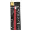 PCIE Riser 4 FP Capacitors 6P Interface Effective Protective Practical Adapter Card for Enhancing Power Supply