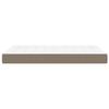 347758 vidaXL Pocket Spring Bed Mattress Taupe 120x200 Cm Thickness 20 Cm Fabric