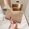 Women's Glitter Pleated Evening Clutch Bag, Shiny Elegant Handbag for Wedding Party, Lightweight Small Festival Purse