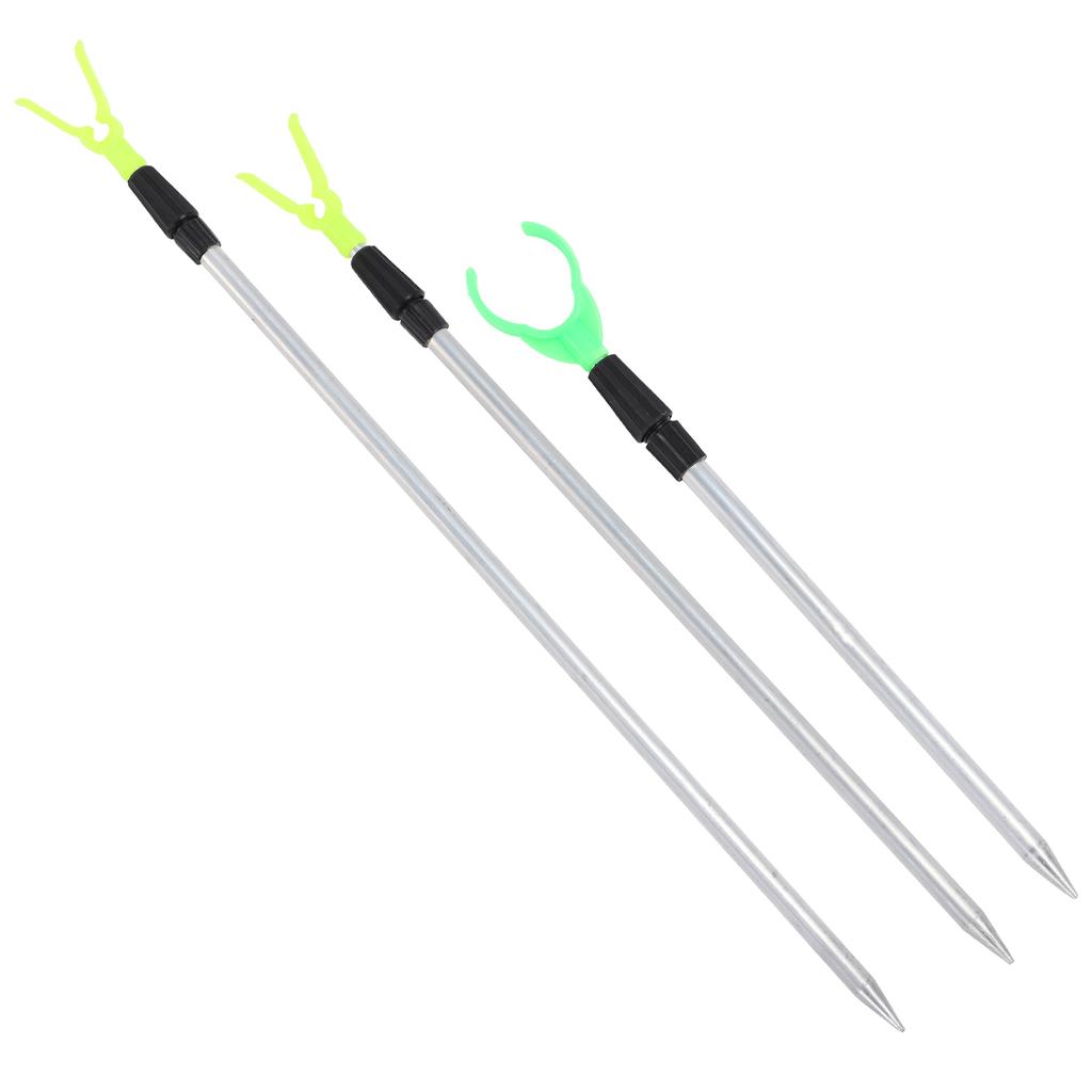 Fishing Rod Bracket Stretchable Aluminum Portable Fish Pole Ground Holder for Bank Fishing