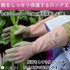 Ailunate Garden Gloves, Rose Pattern, Long, Thorn-Resistant Leather Gardening Gloves, Stylish Women's (Size M, Light Purple)