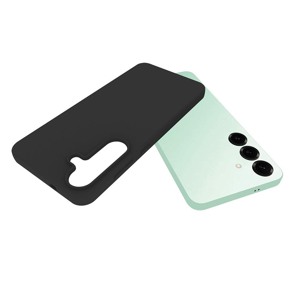 For Samsung Galaxy S25 FE TPU Case WANLONFENG MS Series Matte Back Cover with Tempered Glass (Big Hole Lens)