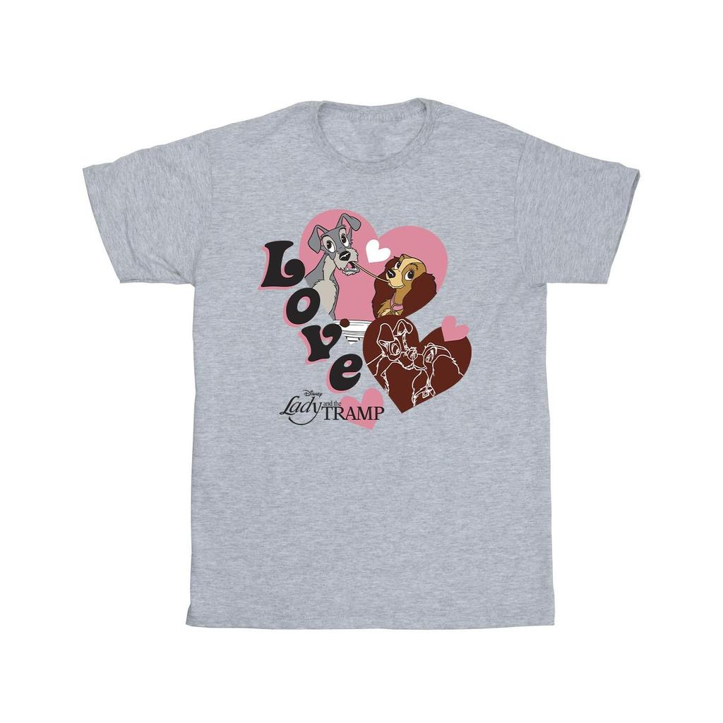 Lady And The Tramp Mens Spaghetti Love T-Shirt
