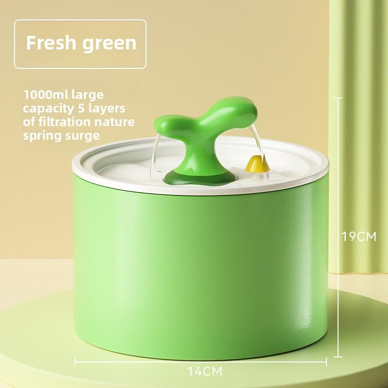 New Cat Funny Big-eyed Cute Ceramic Electric Water Dispenser Dog Drinking Bowl Circulation Automatic Pet Water Dispenser