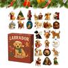 Hundjulens Adventskalender 2D Akrylpynt Hem Gårdshus Väggdekoration Nedräkning till Helgerna Gåvor till Hundälskare