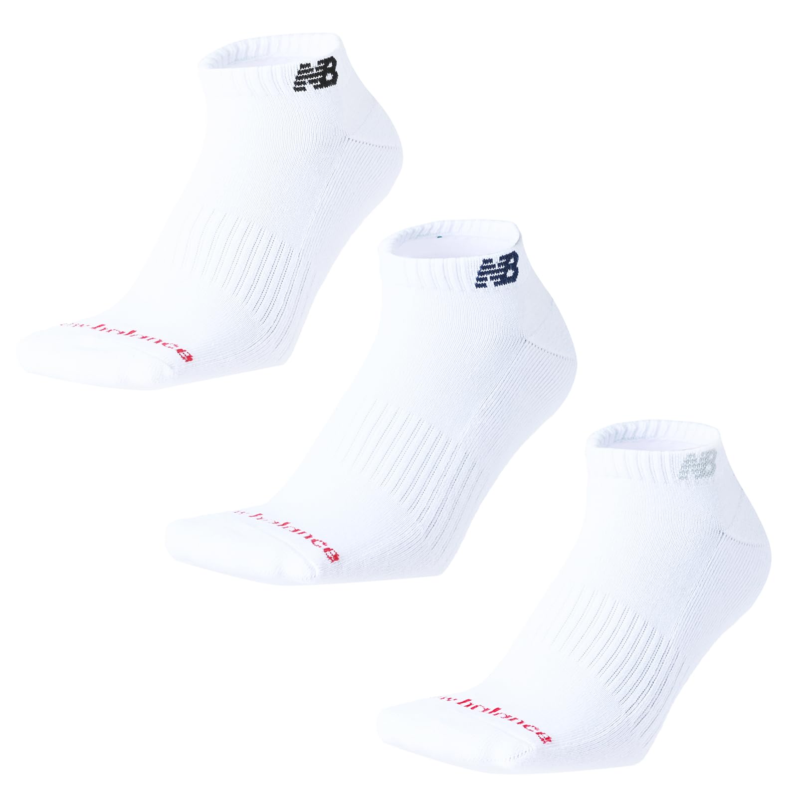 

Носки унисекс New Balance короткой длины 3 носка-подследника размер L 3 штуки (LAS55636) 3-Pack (3 Носка, Пары) Носки, Белые,