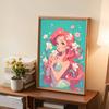 DIY Diamond Painting Mermaid Princess Cross Stitch Kit Mosaic Art Diamond Painting Full Circle Diamond Home Decoration