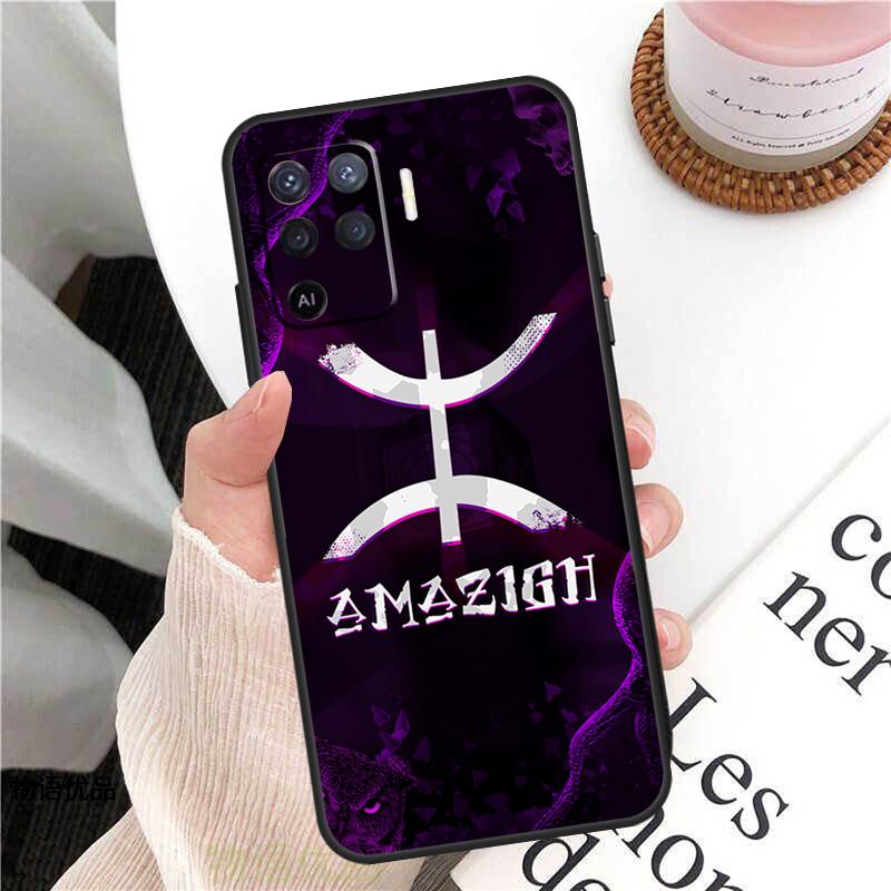 Amazigh Flag Case For Oppo A98 A58 A78 A18 A38 A60 A80 A40 A77 A57 A17 A74 A54 A94 A96 A76 A16 A15 A5 Pro