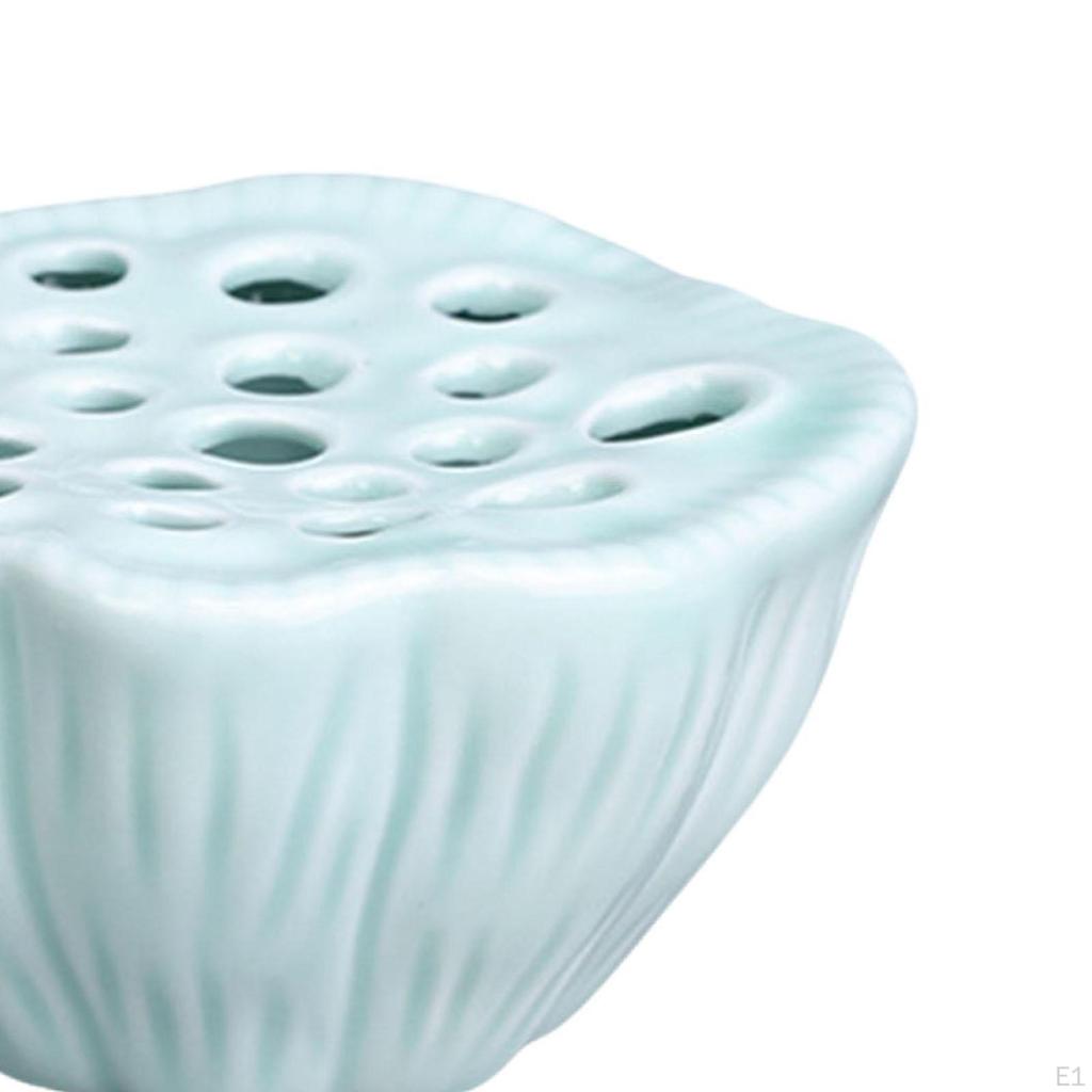 Arrangement of Flower Flowers Creative Floral Holder, Stable Ceramic Pot for Living Room,