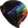 Rainbow LGBT Pride Beanie Chemo Hat Cancer Headwear Knitted Hats Slouchy Scarf Cap for Adults Women Men