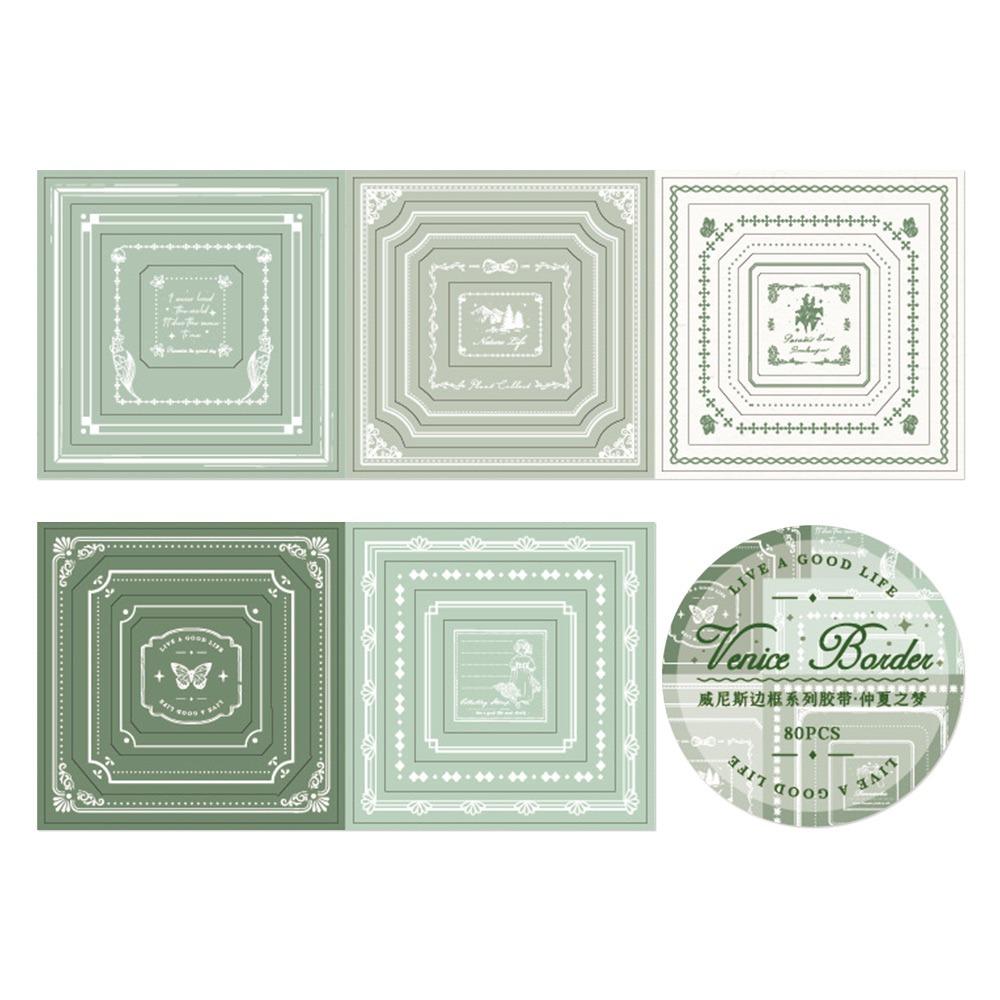 

80Pcs/Roll DIY Decorative Stickers Ins Style Scrapbooking Decals Fashion Adhesive Stickers B