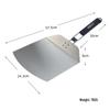 Stainless Steel Folding Pizza Peel & Cake Spatula - Round & Square Baking Tool