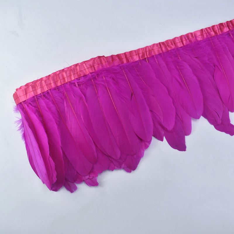10Meters/Lot Goose Feather Trim Goose Feathers Clothing Sewing Wedding Feathers Decoration Feathers For Crafts Plumas Carnaval