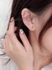 Sterling Silver S925 Unique Letter Stud Earrings for Women - Niche Fashion, Temperament, and Personality Design.