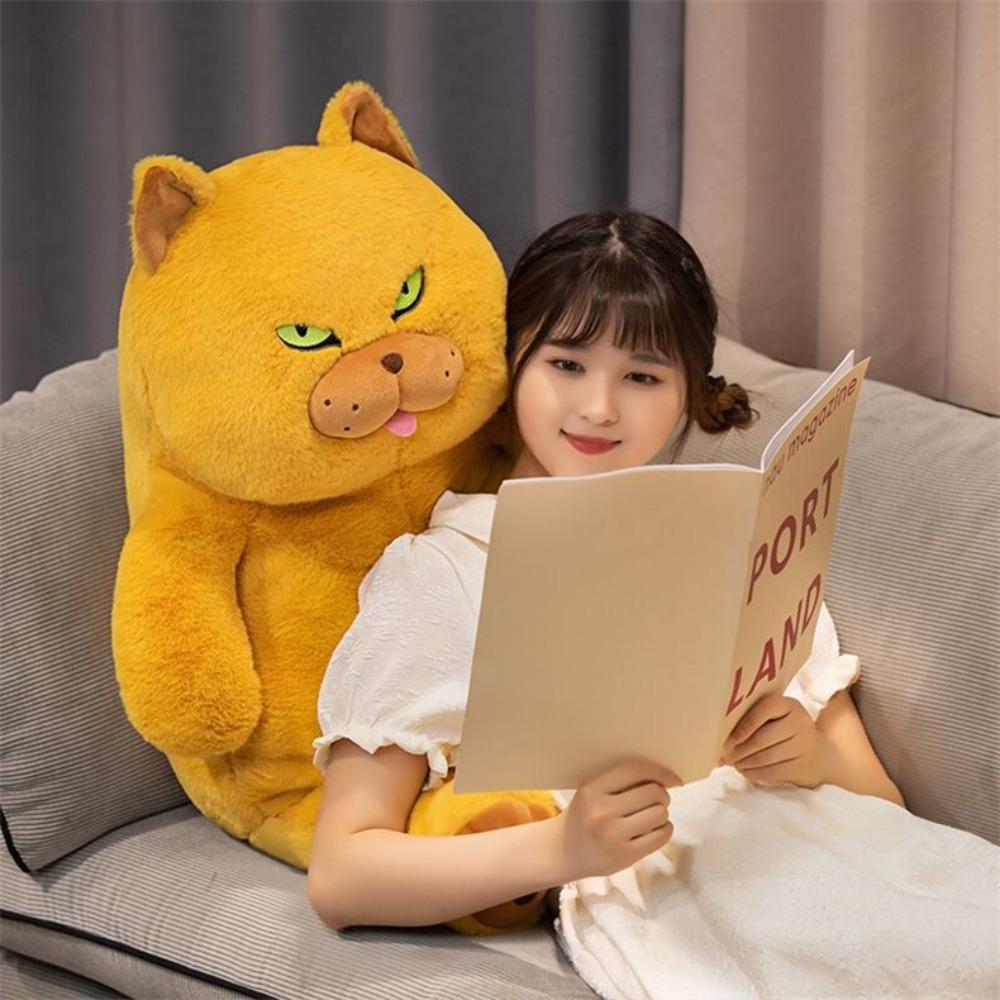 Soft Cat Plush Doll Fluffy Cat Stuffed Toy British Shorthair Cat Plush  Children's Toys