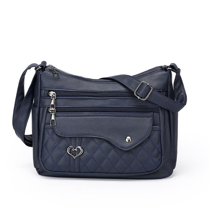 

Сумка с вышивкой Diamond, женская, маленькая, квадратная, большая, многослойная сумка, сумка через плечо синий