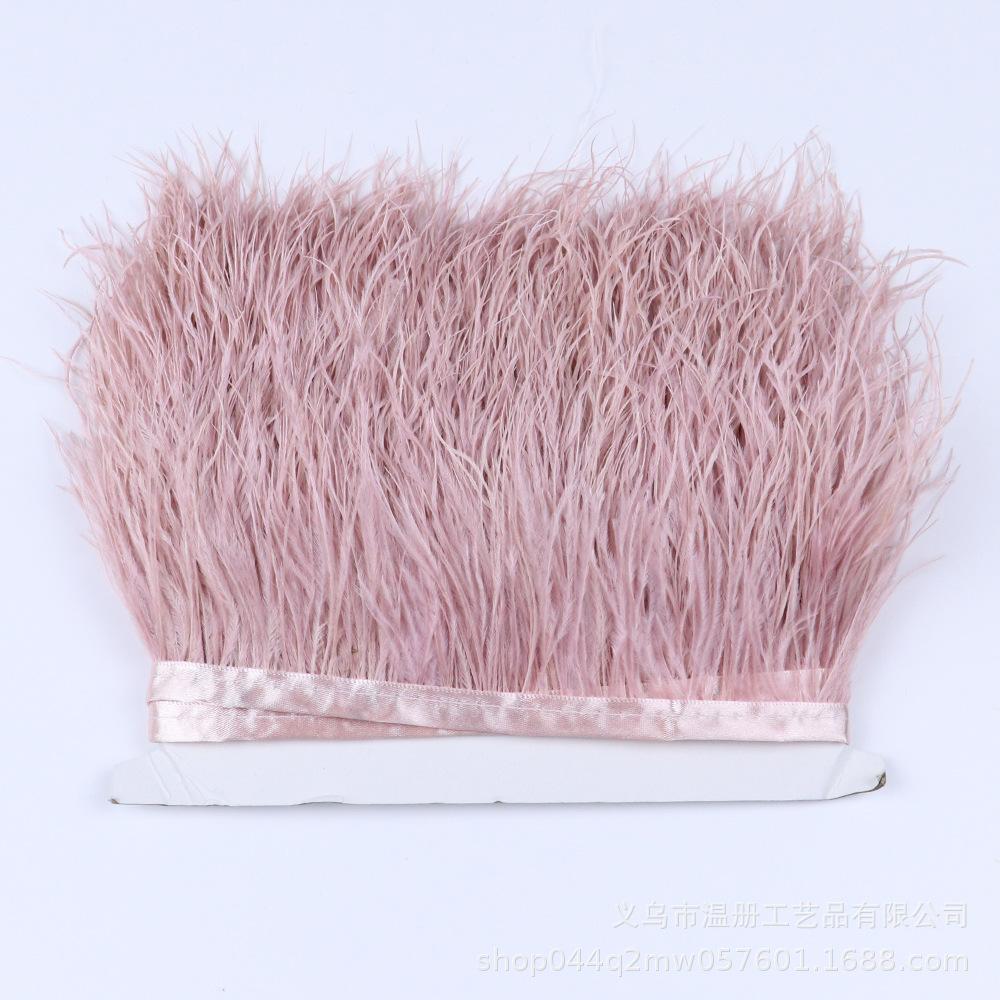 Multi-Color Ostrich Hair Cloth Edge Bridal Dress Stage Decoration Feather Lace Quantity Is More Excellent