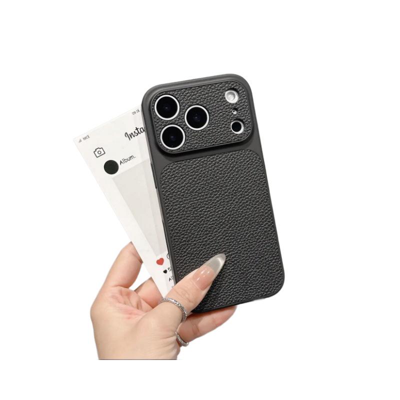 Lychee Texture Phone Case for iPhone 17 Pro Max - Precision Fit & Business Fashion Style