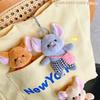 Cartoon Cute Big-Eared Mouse Plush Doll Keychain Bag Pendant Girlfriend Bag Pendant Store Grab Doll