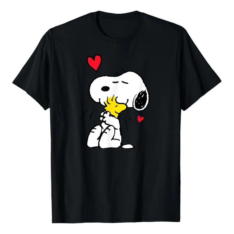 Peanuts Valentine Snoopy Y Woodstock Lots Of Love Short Sl S разноцветный