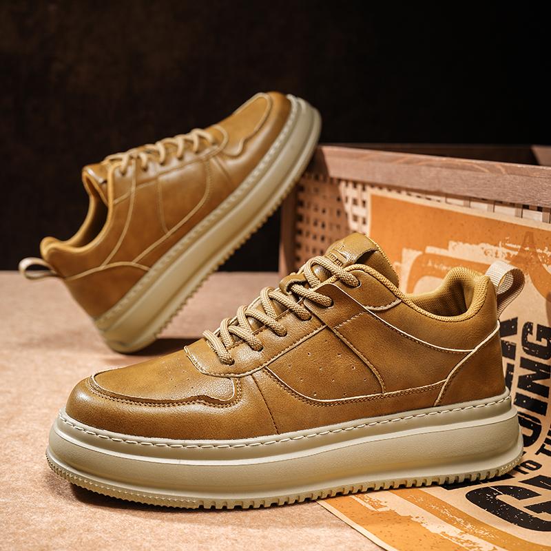 Outdoor Lace - Up Men's Casual Shoe Comfortable Soft-Soled Anti - Slip Breathable Flat Shoe High - Quality Durable Walking Shoes