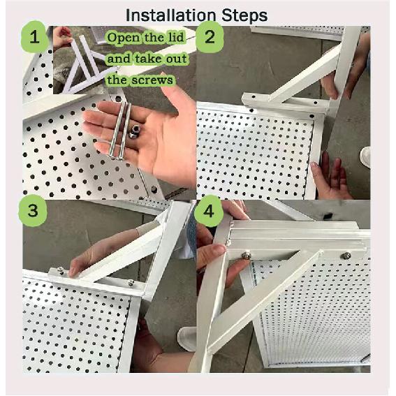 Metal Pegboard with Stand Movable Floor Standing Storage Rack Jewelry Hat Display Pegboard  Tools for Bedrooms Living Rooms and Kitchen