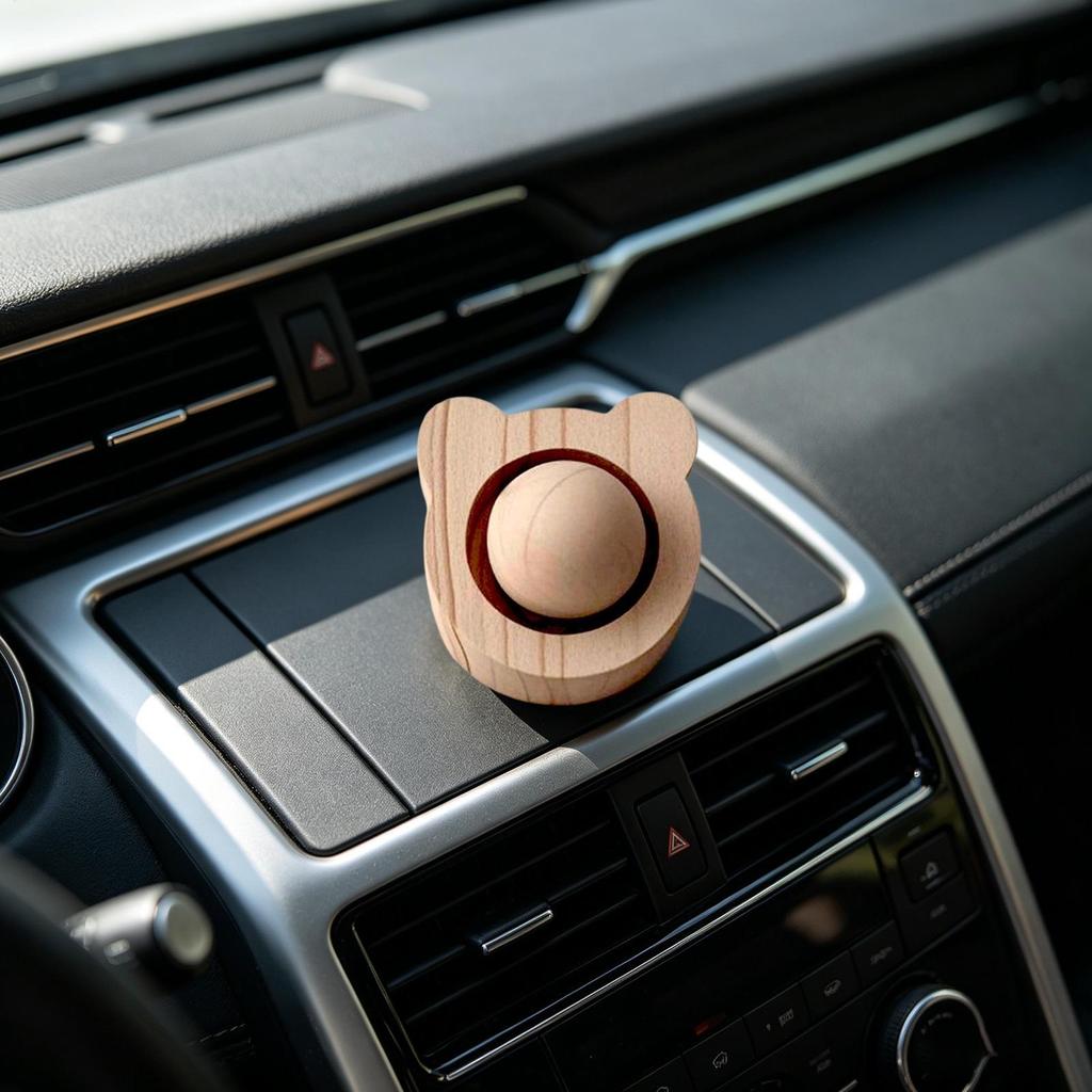 Mini Cute Wooden Essential Oil Diffuser Natural Fragrance Aromatherapy Diffuser Portable Desktop Decor Universal for Car Home