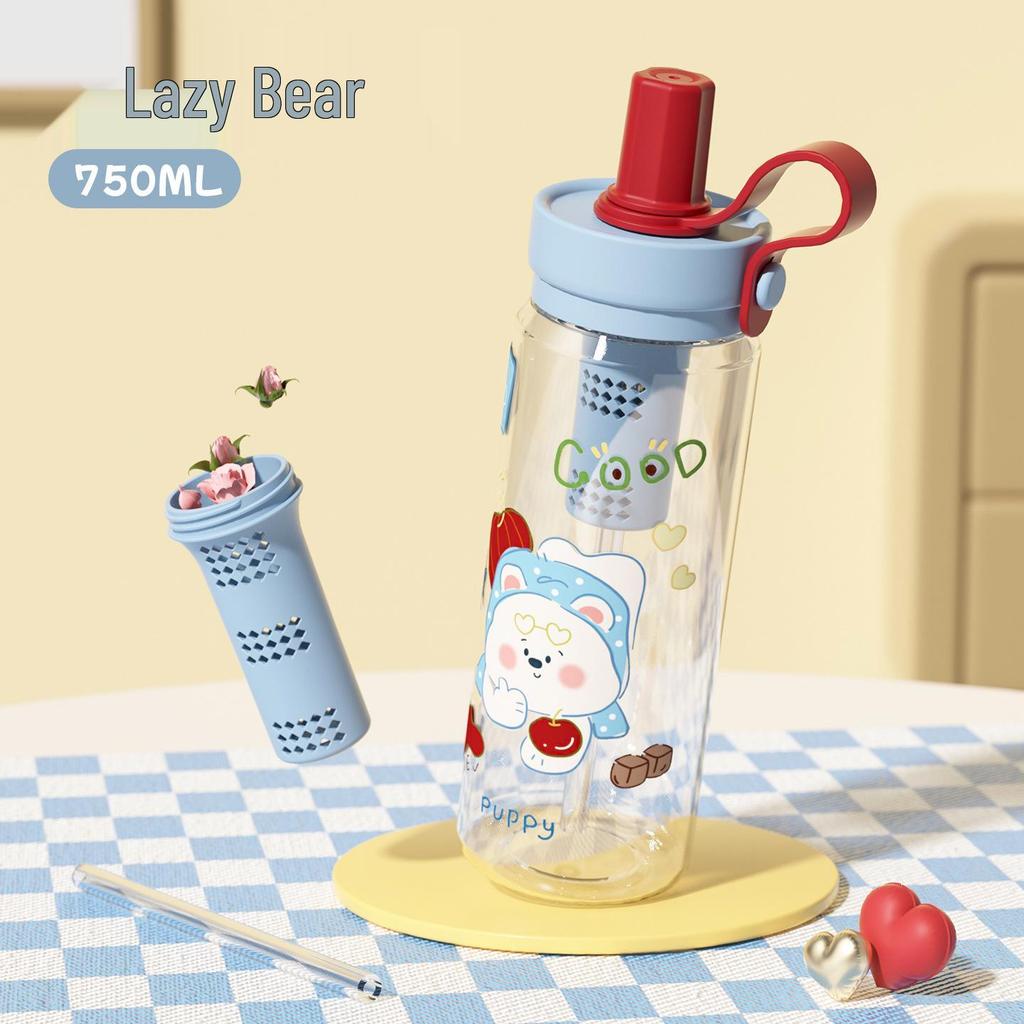 Lovely Macaron Pet Straw Cup: Cute, Creative & High-Value Plastic Gift for Students