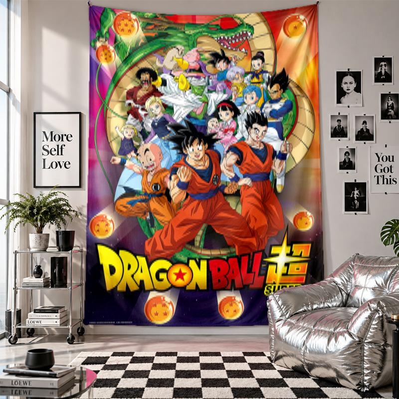 Wall TapestryDragon Ball Art Hanging Cloth Decorative Background Cover for Room Decoration