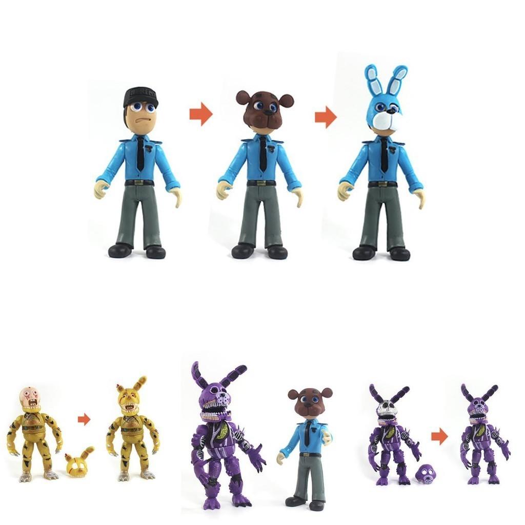 Vibrant 6pcs Fnaf Five Nights At Freddy's Light Up Action Figures For Kids