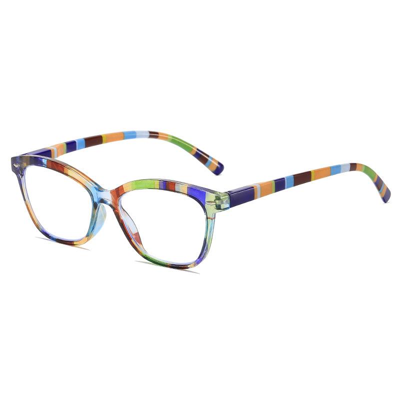 

Модні Жіночі Чоловічі Кольорові Окуляри для Читання Легкі Гнучкі Пружинні Петлі Захист від Синього Світла Пресбіопічні Окуляри +350 degrees синій