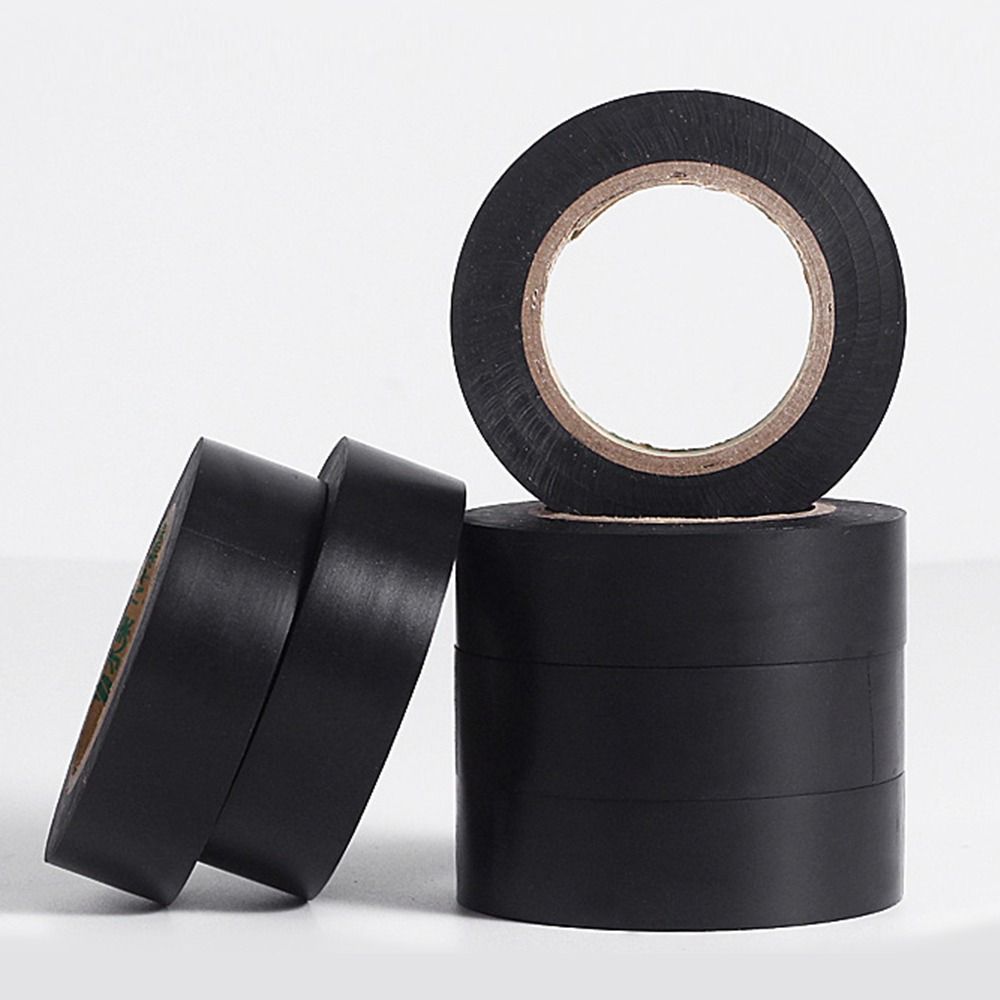 New Black Electrical Tape PVC Self-adhesive Electrical Insulation Tape Waterproof Voltage Wire Organizer