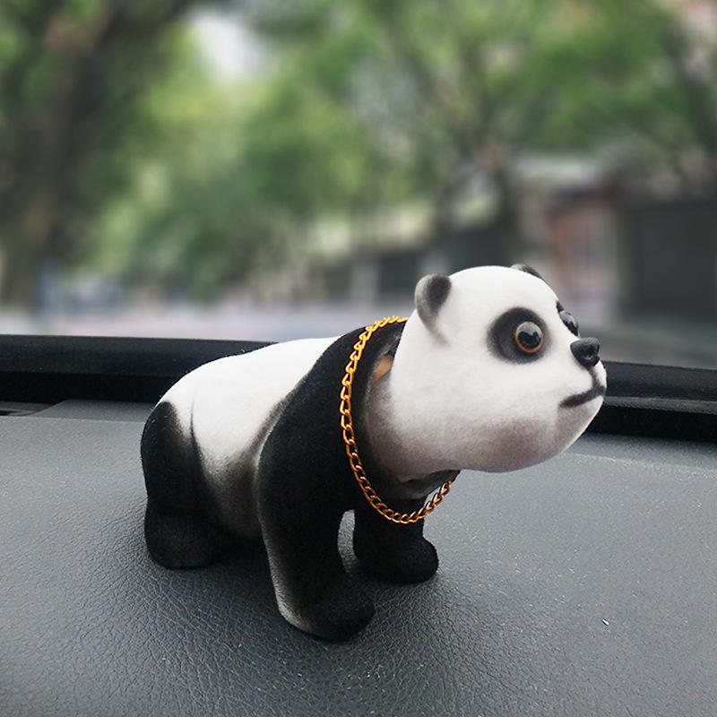 Puppe Nickender Hund Schütteln Kopf Harz Simulation Auto Hund Spielzeug Dashboard Dekoration Auto Ornament Nette Auto Zubehör Mädchen Frauen