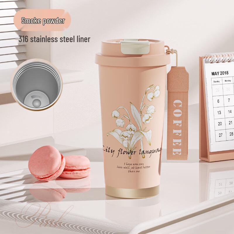 

Lily of the Valley Insulated Stainless Steel Coffee Cup 501-600ml
