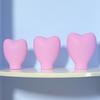 Covers Colored Heart Shape Soft Dustproof Silicone Sleeve Protect Bristles Portable Blush