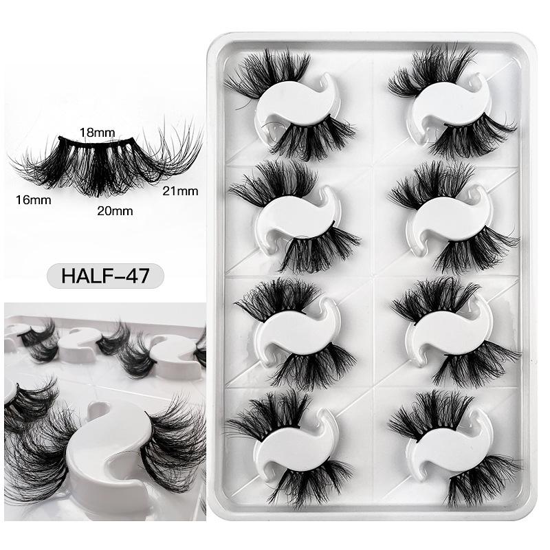 

Fried Hair Half-Eye False Eyelashes 8 Pairs Semi Fales Eyelashes