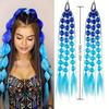 With Hair Tie Colored Hair Extensions 20" Ombre Crazy Hair Day Accessories