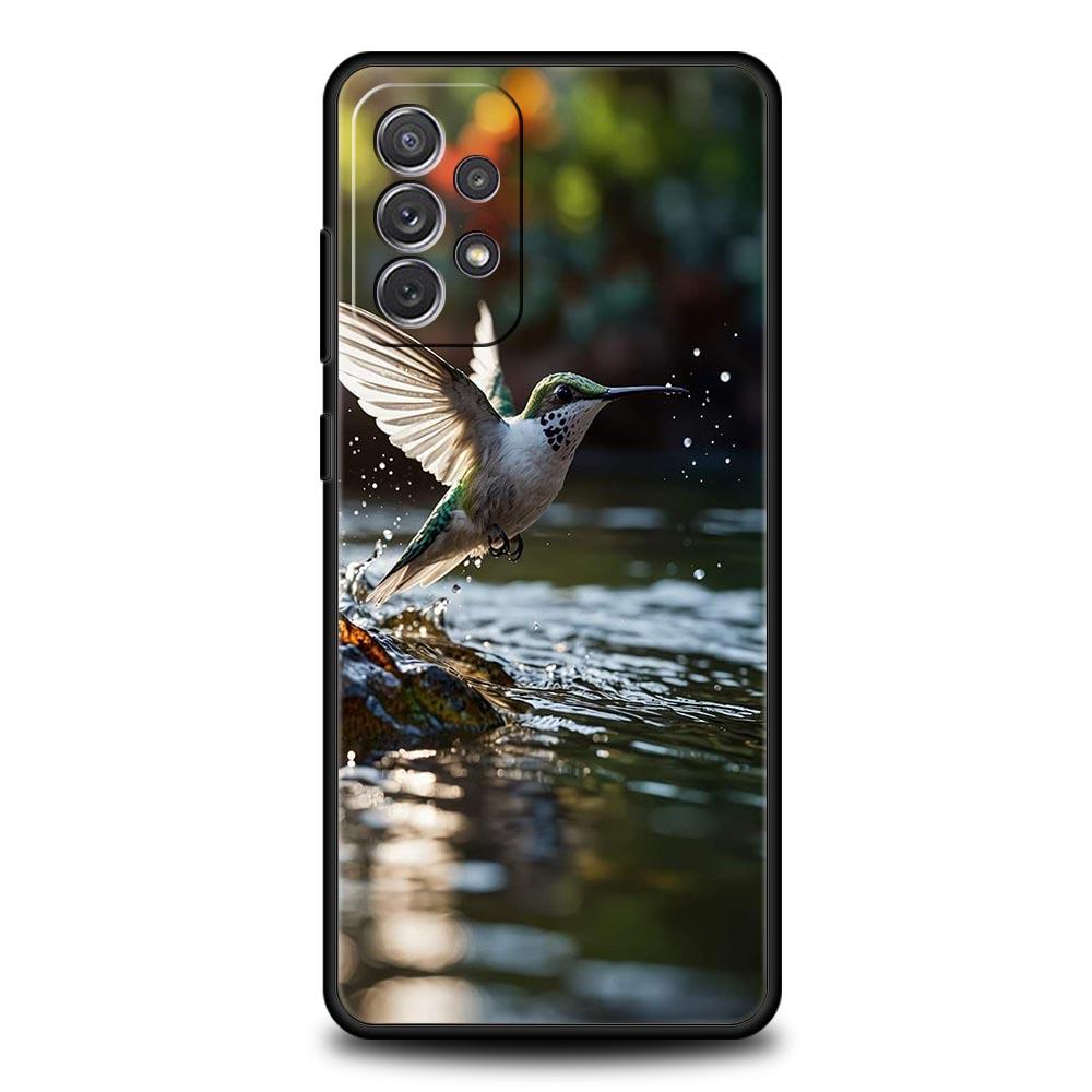Hummingbird Phone Case For Samsung Galaxy A15 A13 A51 A71 A41 A31 A21S A03S A05 A35 A32 A55 A23 A25 A33 A53 A73 5G Cover