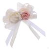Rhinestone Flower Boutonniere Brooch Bridal Corsage