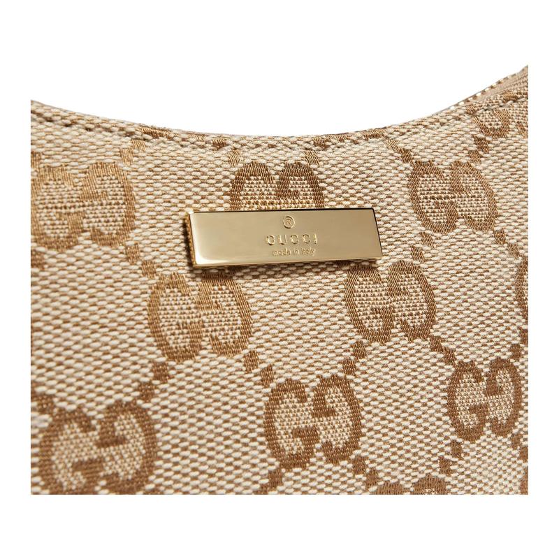 Gucci Lady Lunetta Generation Snap-lukning Lærred Møntpung Almindelig Unisex Parstil Sand og Brun