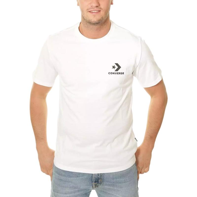Converse CHEST STARStar Chevron T Shirt Men's White 10018234-A01