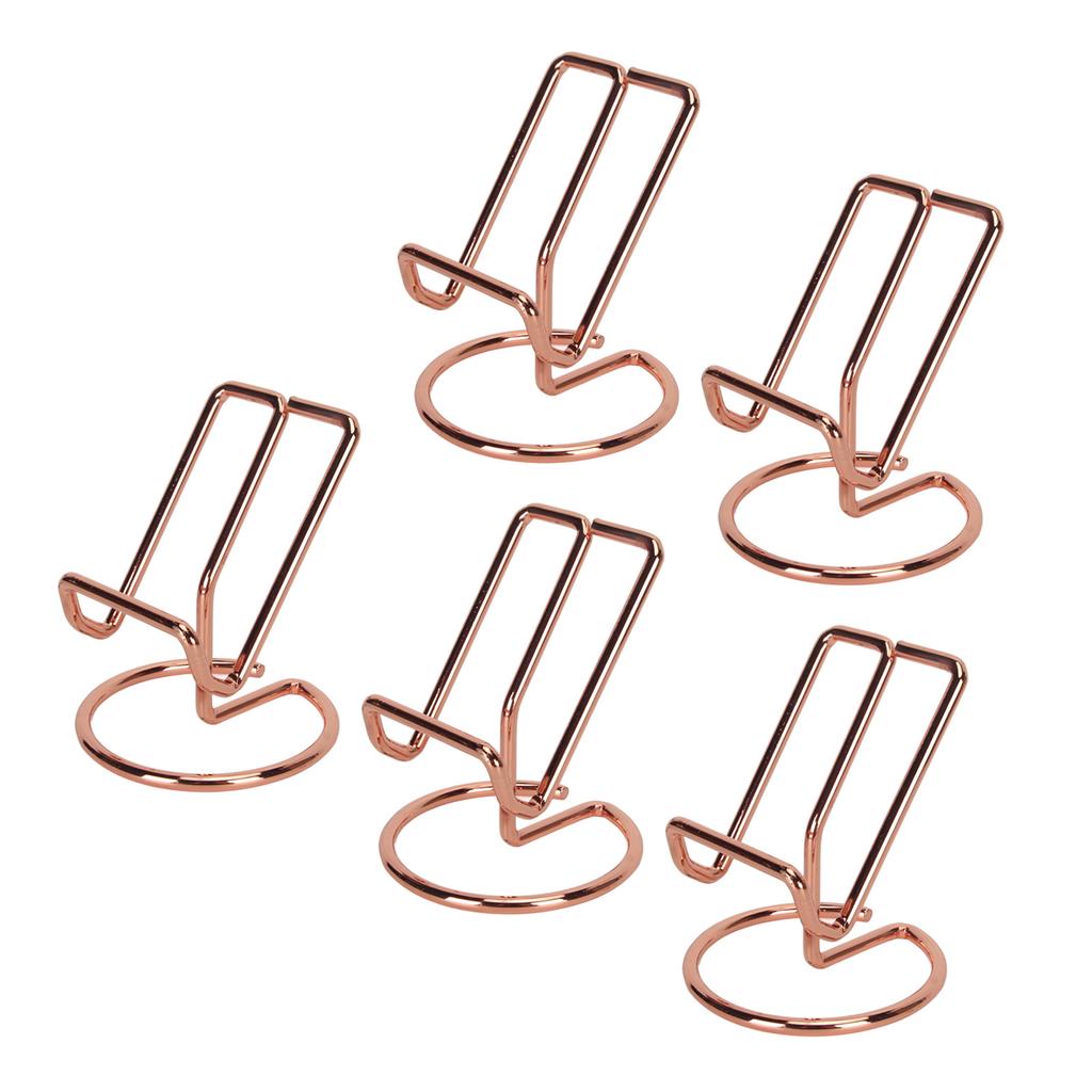 5PCS Cute Metal Cell Phone Stand Stable Ergonomic Perspective Portable Cell Phone Stand for Desk 