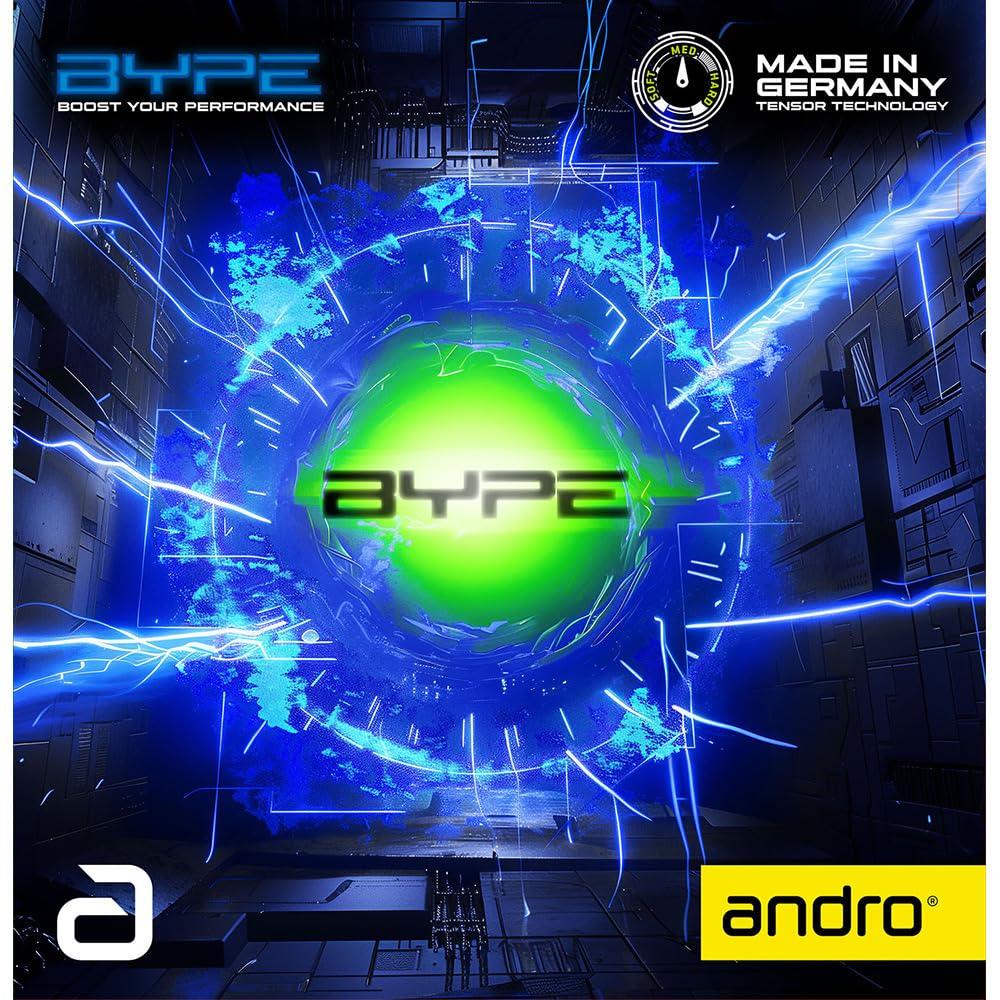 

andro Накладка для настольного тенниса Вращение Скорость Высокий Баланс Вибрация Черный 110021104 1.8