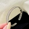 Nouveau Bracelet Vintage 100% Argent Sterling 925 Pavé Zirconia AAA Bordure Perles Creusées Bracelet Pour Femmes Bijoux Fins