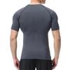 Men's Stretch Compression Tee Shirt Fitness Gym Sports Running T-Shirt Quick Dry Breathable Basketball Training Short Sleeve Top